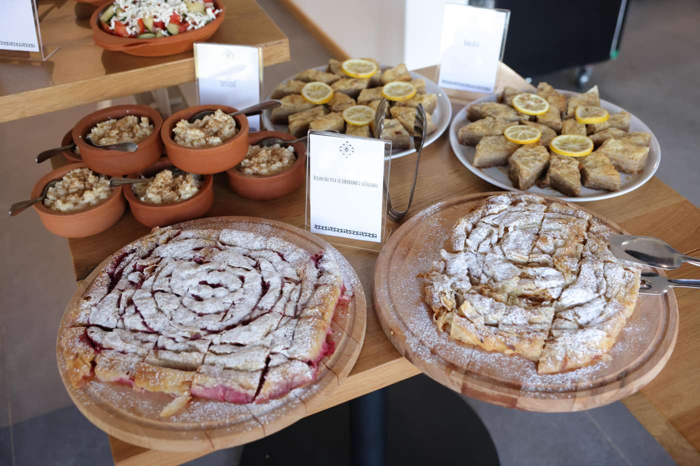 Balkan food postcard